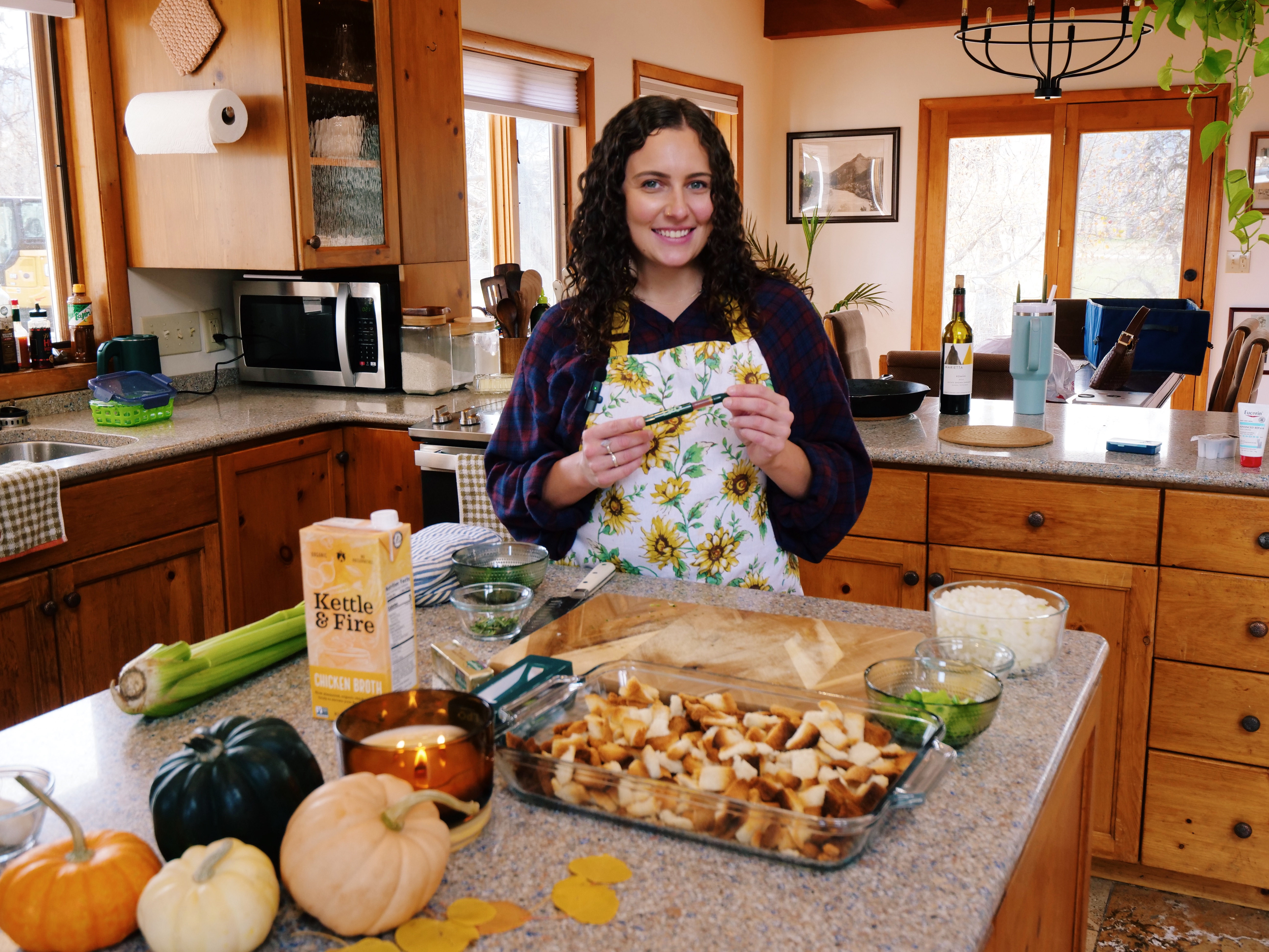 Buttery Herb Stuffing Made With the Dablicator